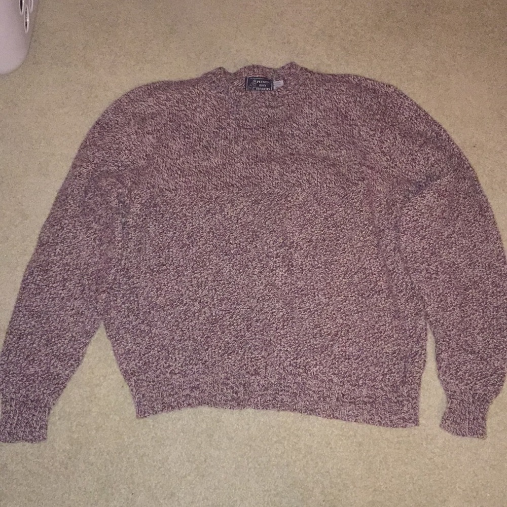 Burgundy Heather Wool Sweater